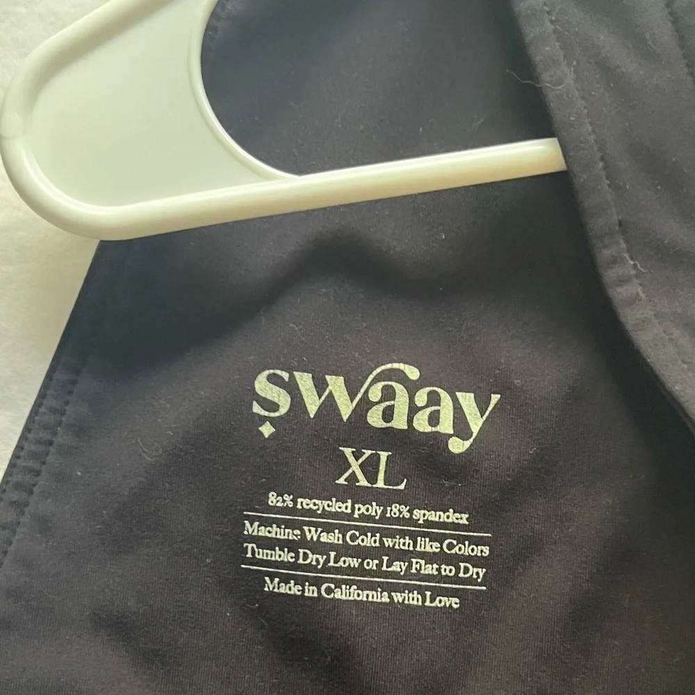 SWAAY Overall Jumpsuit in Black Eco-Friendly Adjustable Heart Zipper Pockets XL - Picture 12 of 12